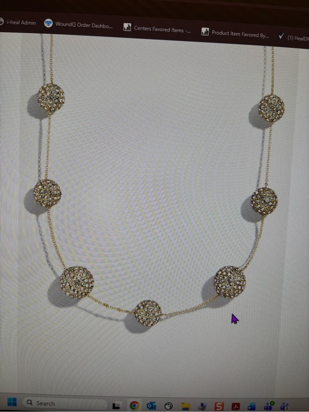Baublebar Gold/ Pave’ Necklace